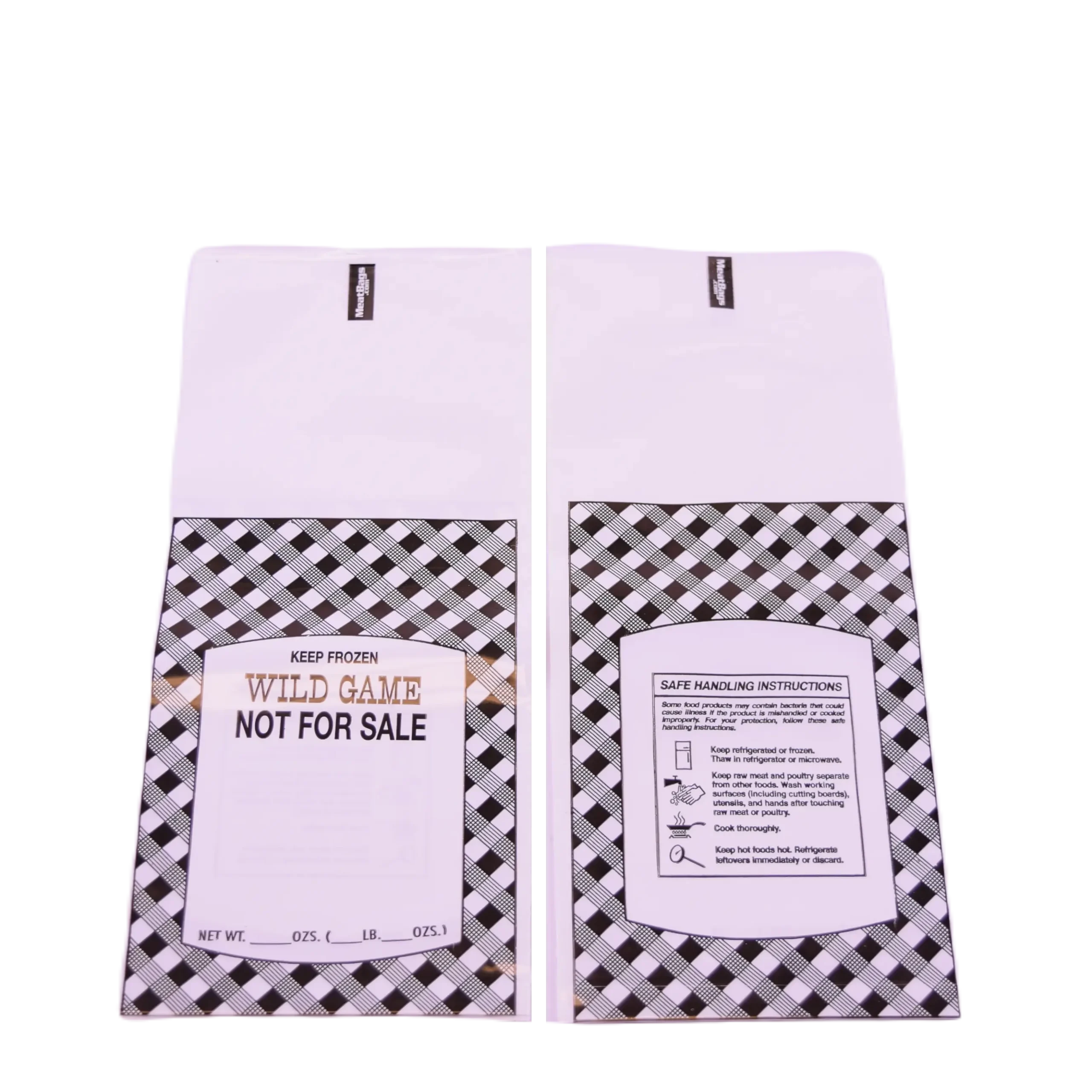 BAG, WILD GAME (1-2lbs CAP)(4.25"x10"x2mil)(100/Pkg)