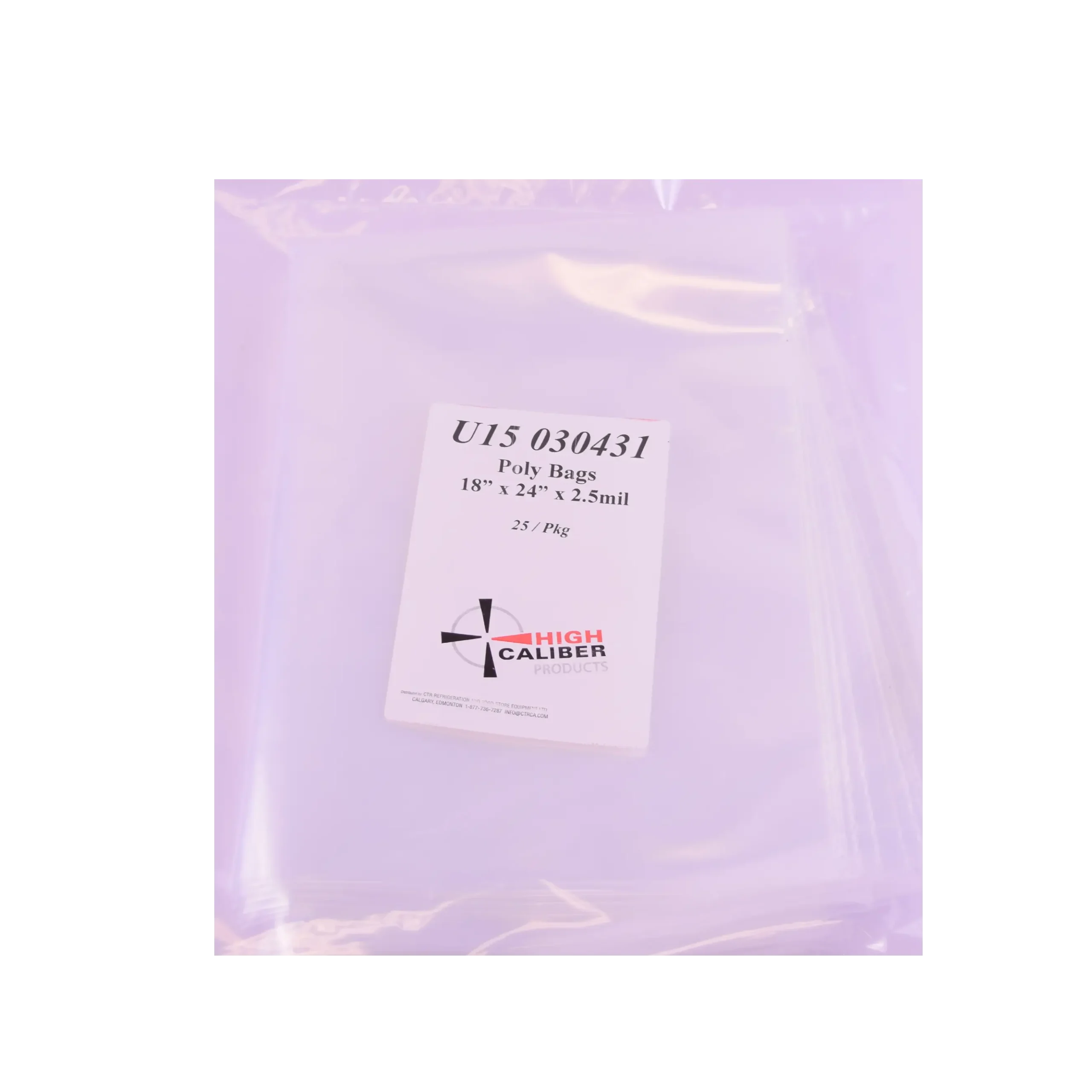 BAG, POLY 2.5 MIL H.D 18" X 24" (25/PKG)