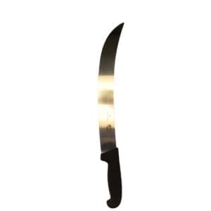 victorinox, scimitar, cimetar, black, plastic, handle, fibrox